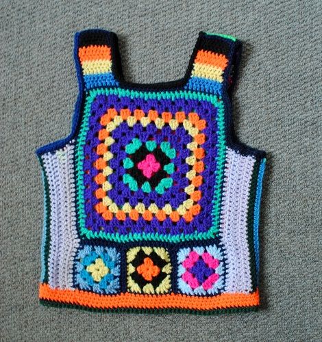 Woolen Crochet Tank Top