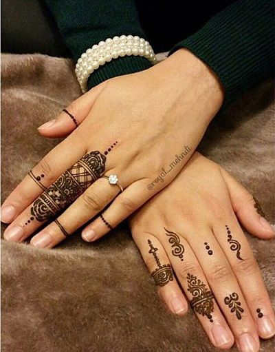 unic finger tattoos decorative designs