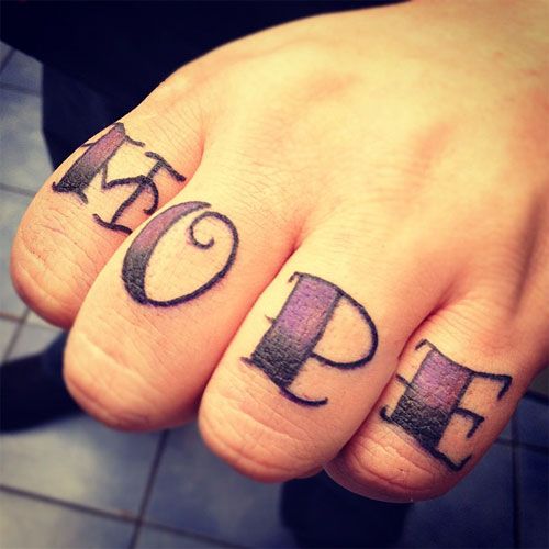 remény finger tattoo designs 