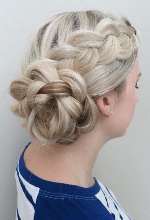  Updo Floral Braided Hairstyles 