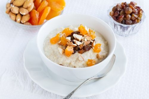 Dried fruits with milk