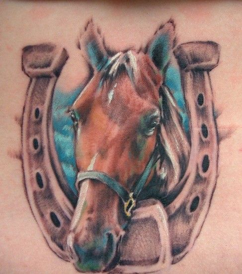 horseoshe tattoo 9