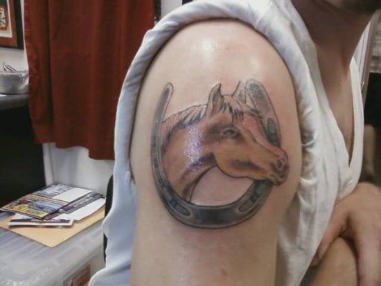 horseoshe tattoo 8