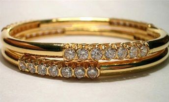 auksiniai apyrankės-dygliuotos su deimantais1