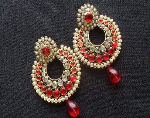 designer-stone-earrings-with-teardrops