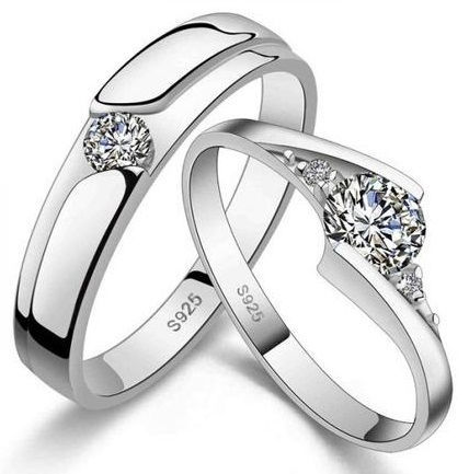 ezüst rings for couples