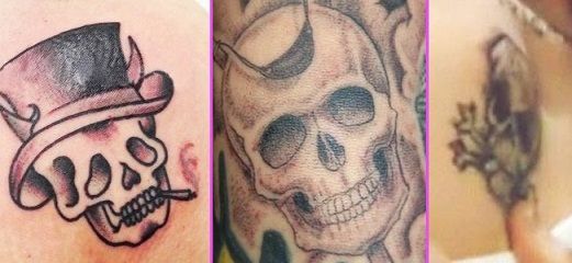 lui Zayn Skull Tattoo Designs