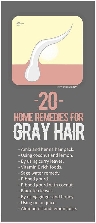 20 Natural Home Remedies For Grey Hair Treatment