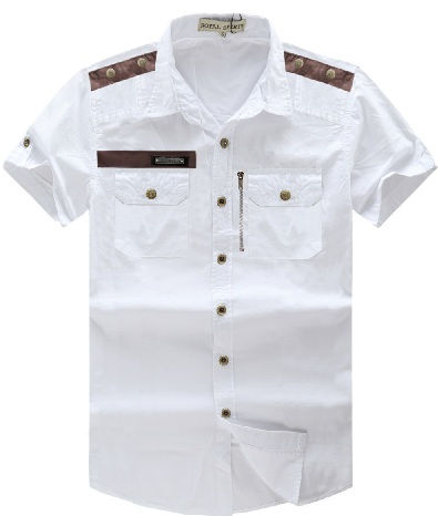 Kettő pocket white shirt