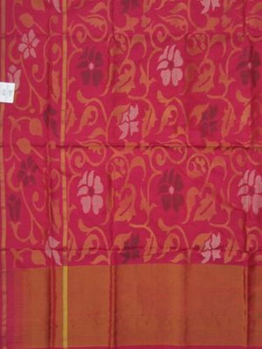 Uppada Sarees-Light Weight Pink Uppada Saree 12