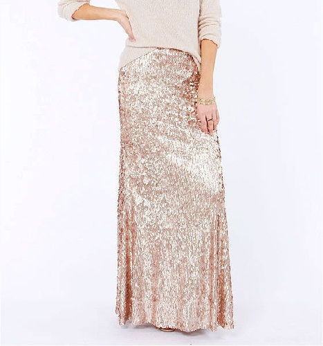 sequined Long Skirts