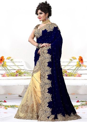 latest-designer-sarees-double-colour-velvet-saree