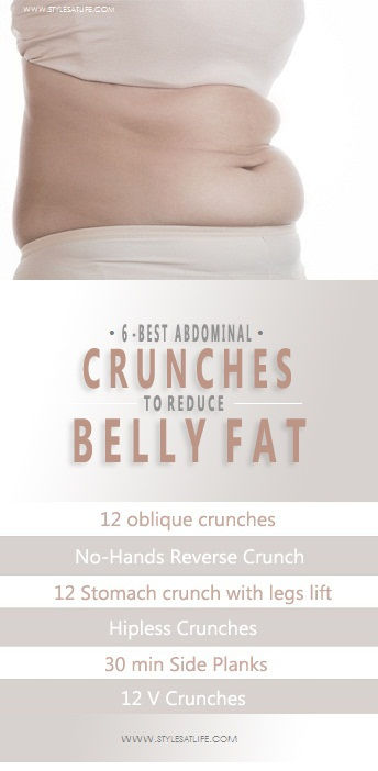 ab crunches for flat belly