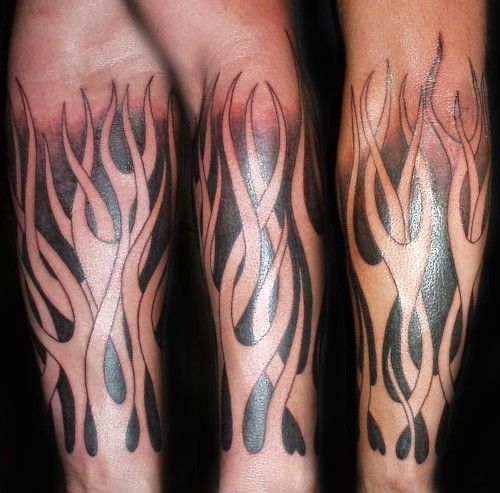 Flacără Tattoos On Men Arm
