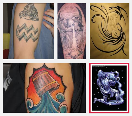 Vízöntő tattoo designs