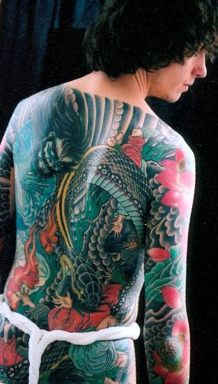 Kūrybingas Asian tattoo