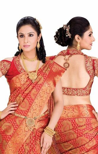 Blouse Designs for Bridal Sarees