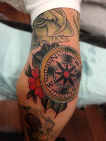 Compass Tattoo 8