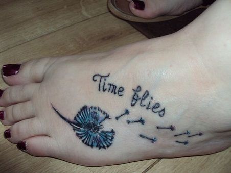 Timp and dandelion tattoo