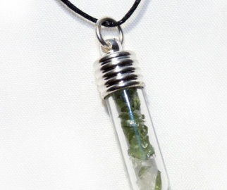 Steklo vial crystal pendant
