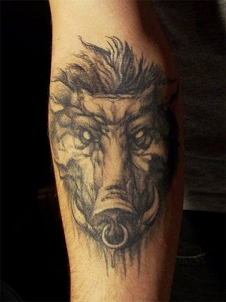 Durva look pattern in Pig Tattoo