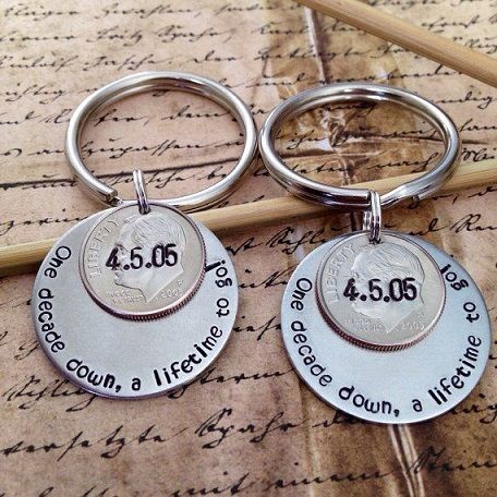Hand Stamped Key Rings