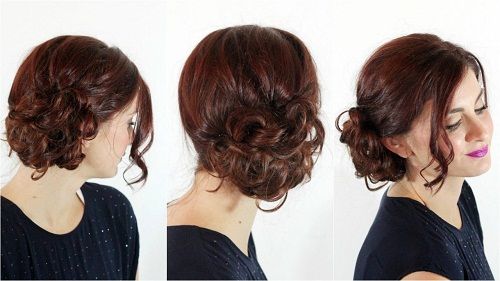Hairstyles For Pregnant Woman - A Messy Side Bun