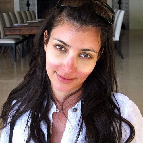 Kim Kardashian without makeup 7