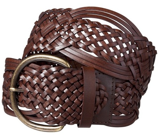 Pleteni Brown Leather wide Belt
