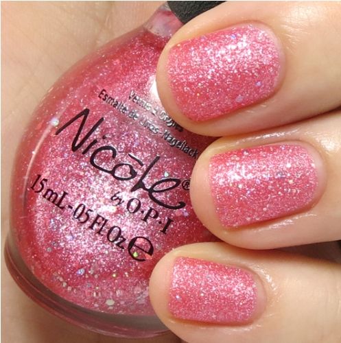 Pink Nail polishes extra glimmer pink