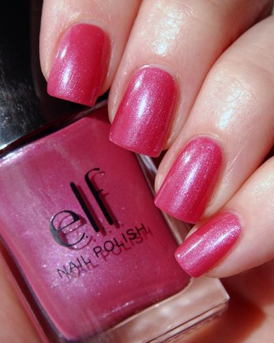 Roz Nail polishes elf berry pink