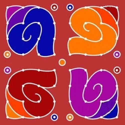 The dot rangoli design for Diwali