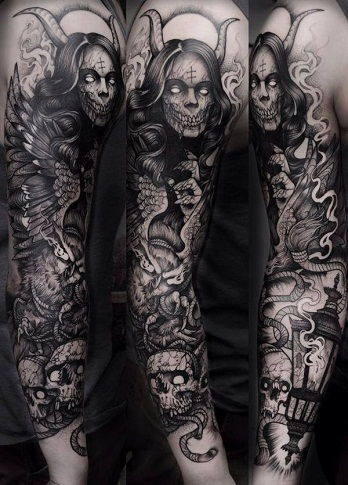 Demonas tattoo sleeve