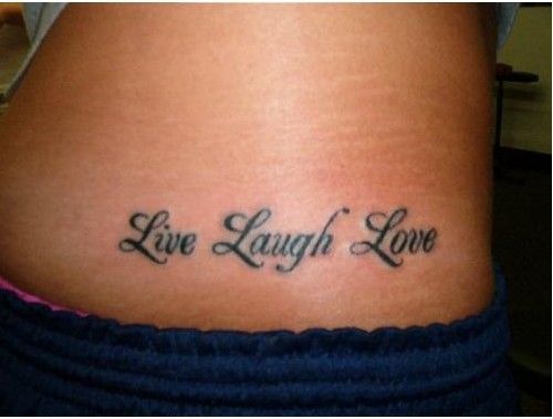 Trăi laugh love shamrock tattoo