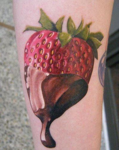 Šokoladas Dipped Strawberry Tattoo