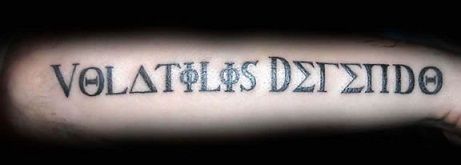 Antic Latin tattoo designs