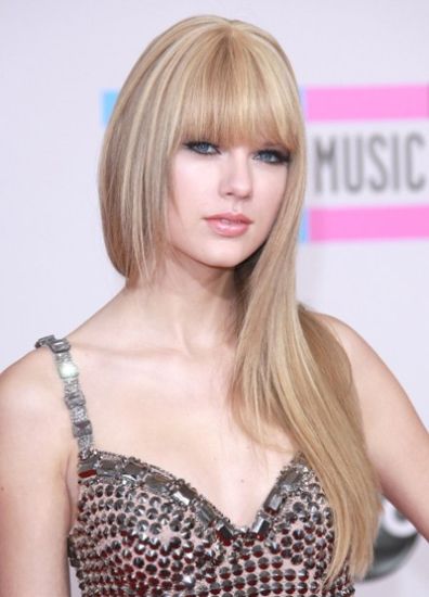 Bangs with long tresses
