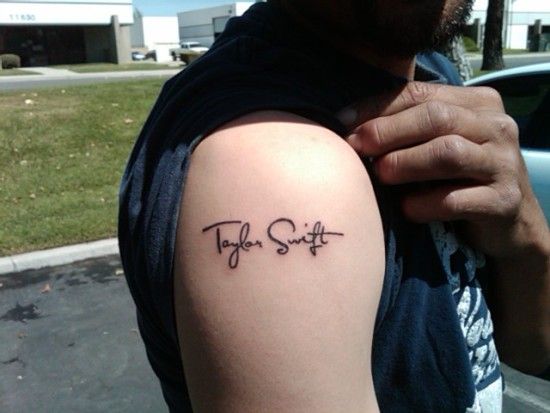 Taylor swift Autograph tattoo