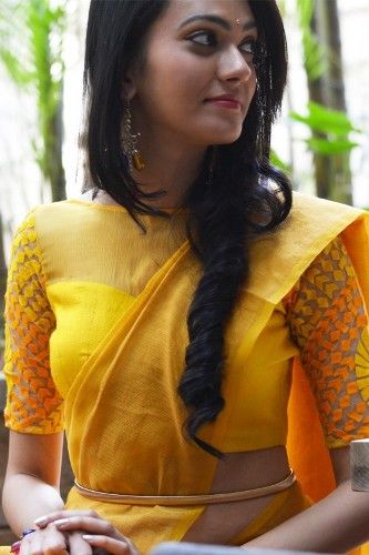 Yellow Blouse Designs-The Alluring Yellow Blouse 1