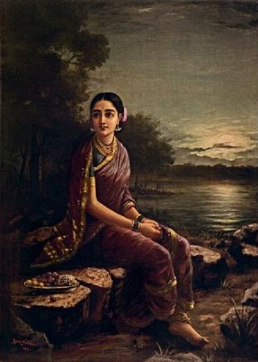 pictură Name List Radha in Moonlight