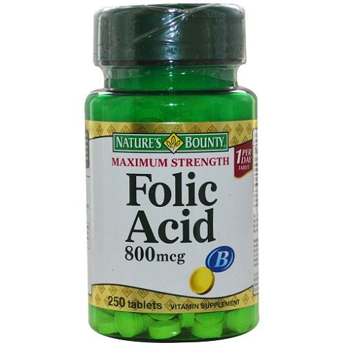 Nature's Bounty Folic Acid (400 mcg), Unflavored 250 Tablet(s)