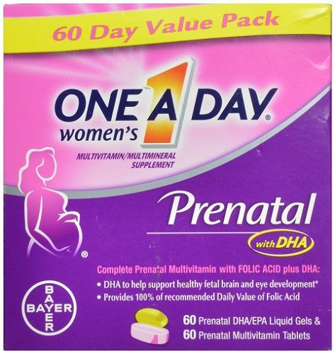 One-A-Day Women's Prenatal Tablets plus Liquid Gels - 60 ea