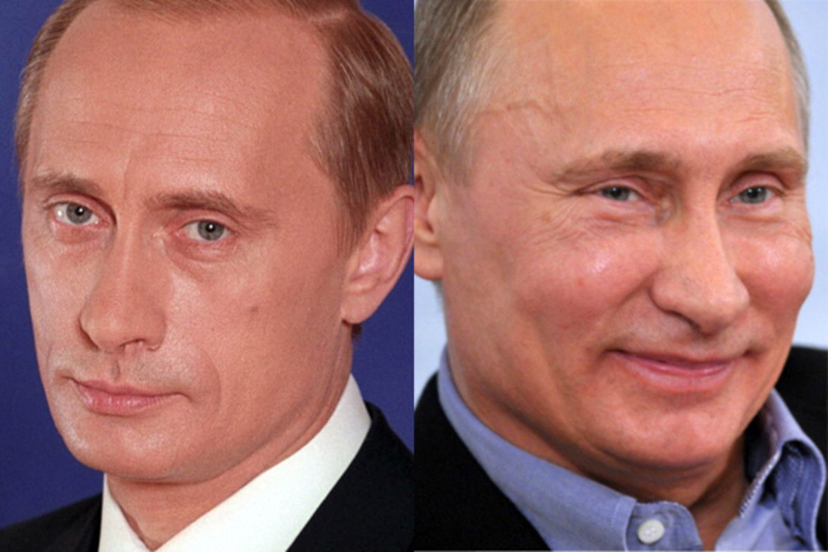Vladimir Putin, înainte și după